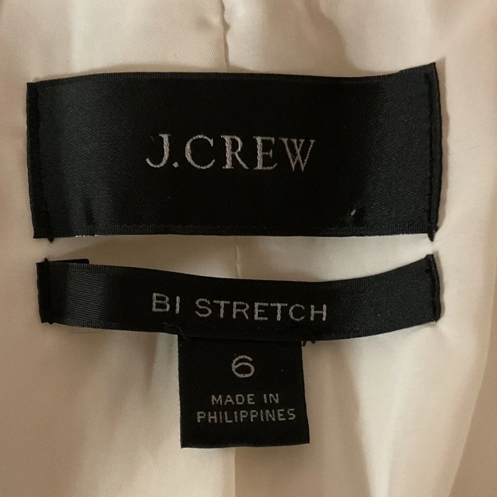 J.‎ Crew Women's Bi Stretch Collared Long Sleeve Office Minimalist Blazer Size 6